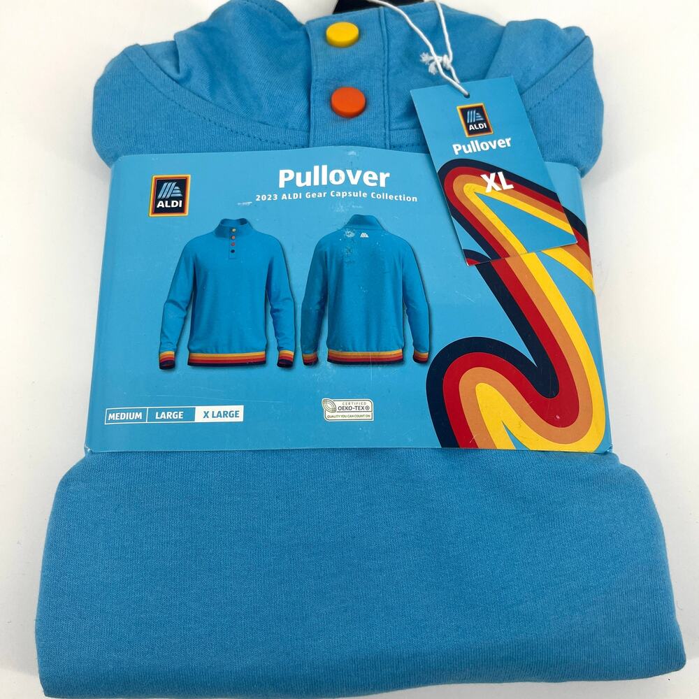 Aldi 2023 Capsule Gear Aqua Unisex Pullover Size XL NEW